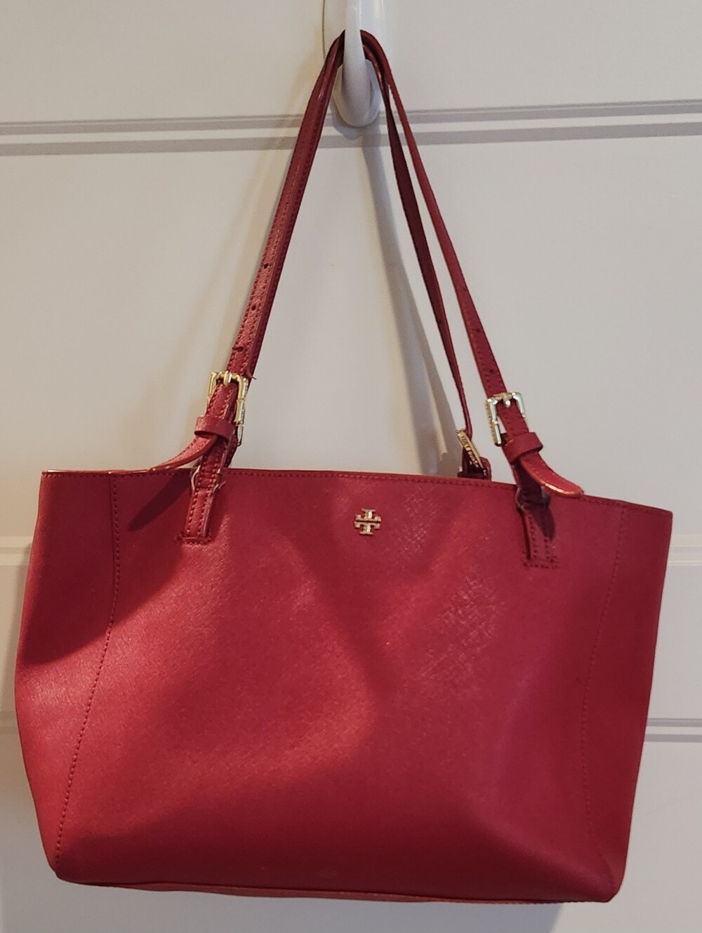 Tory Burch Red Leather Shoulder Bag Purse